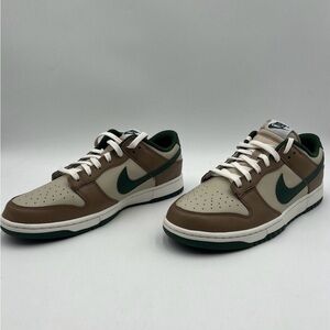 Nike Men's Sz 12 Dunk Low Retro Rattan George Green Sail Sneakers FB7160 231